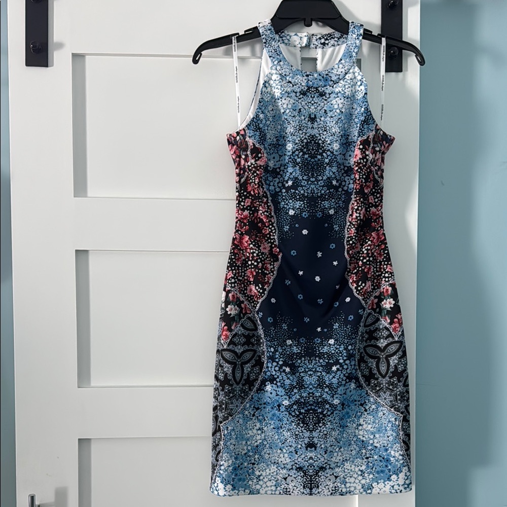 Elegant Multicolor Patterned Dress